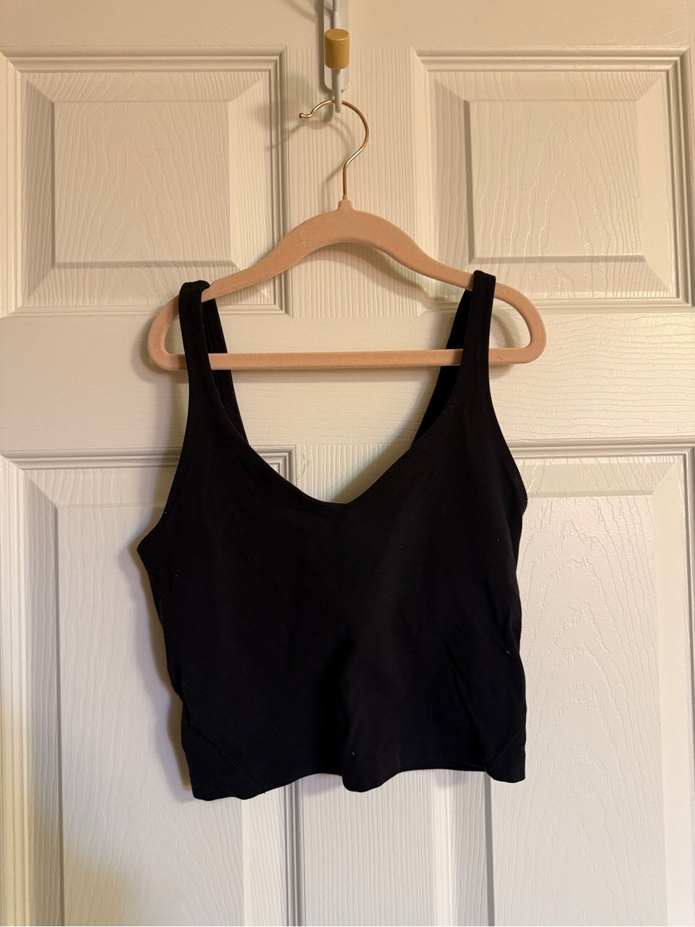 lululemon athletica Black V-Neck Tank Top